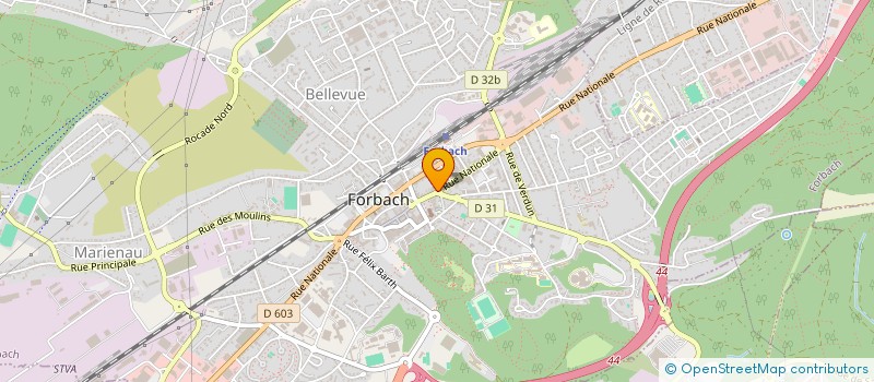 localisation de l'entreprise MONSIEUR ROMAIN JANUS à FORBACH