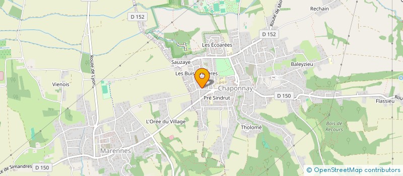 localisation de l'entreprise MONSIEUR ROMAIN JAROSZ  CHAPONNAY