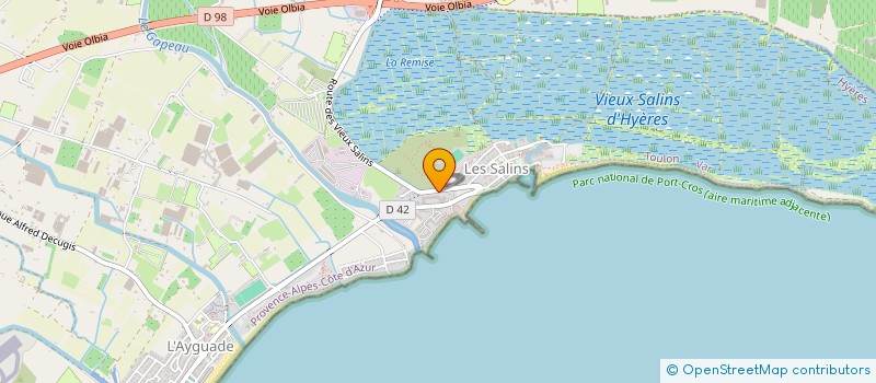 localisation de l'entreprise MONSIEUR ROMAIN JASON  HYERES