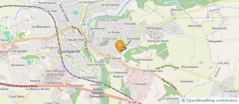 localisation de l'entreprise MONSIEUR ROMAIN JOIRE SAS  QUIMPERLE