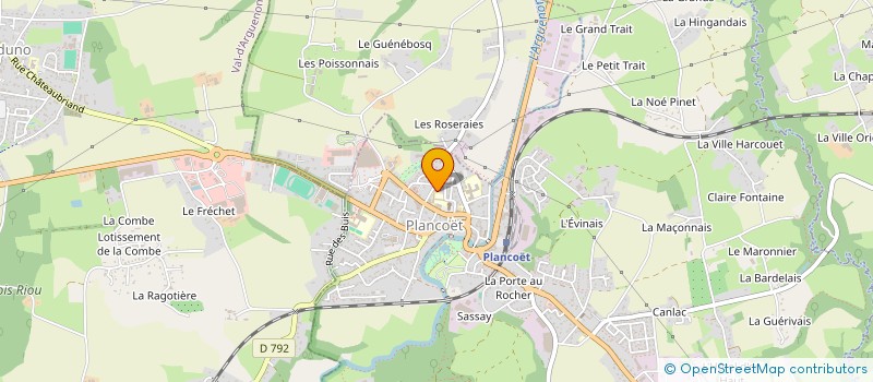 localisation de l'entreprise MONSIEUR ROMAIN JOLIVET à PLANCOET