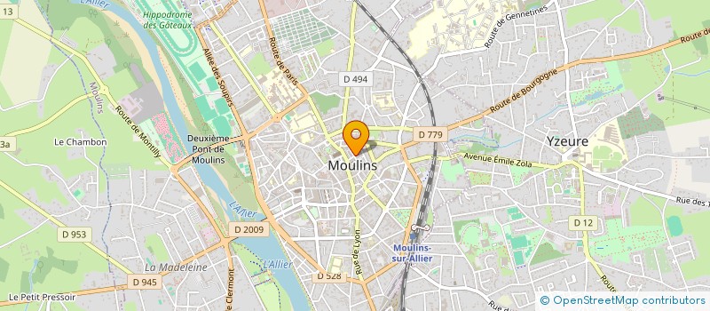 localisation de l'entreprise MONSIEUR ROMAIN JOLIVOT à MOULINS