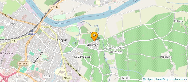 localisation de l'entreprise MONSIEUR ROMAIN JOLY  LANGON