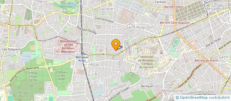 localisation de l'entreprise MONSIEUR ROMAIN JOUAN à MERIGNAC