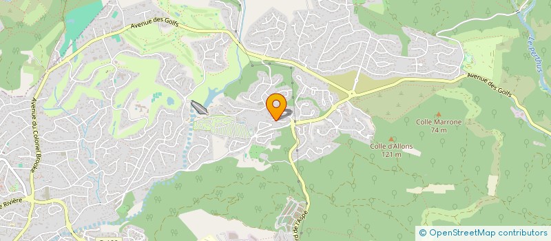 localisation de l'entreprise MONSIEUR ROMAIN JOUBERT  SAINT-RAPHAEL