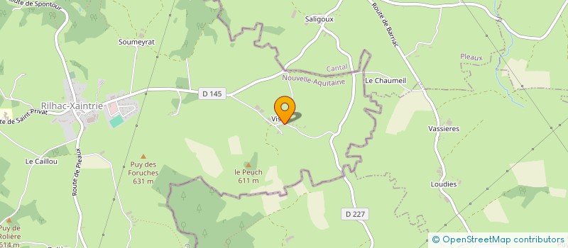 localisation de l'entreprise MONSIEUR ROMAIN JUGI  RILHAC-XAINTRIE