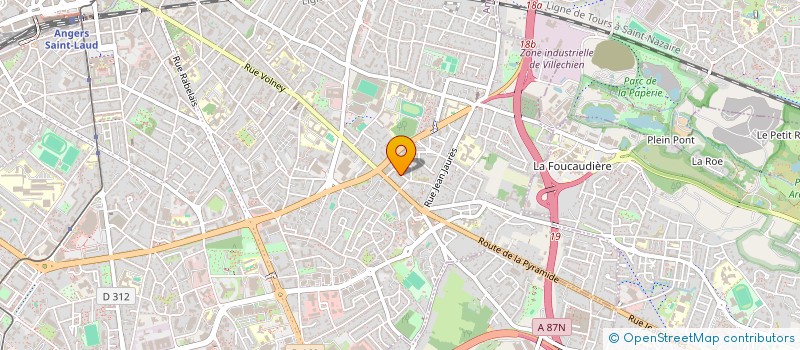 localisation de l'entreprise MONSIEUR ROMAIN JULIEN  ANGERS