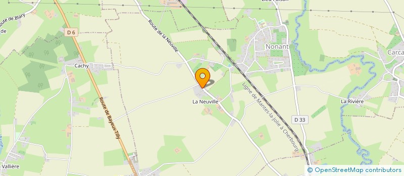 localisation de l'entreprise MONSIEUR ROMAIN JULIENNE  NONANT