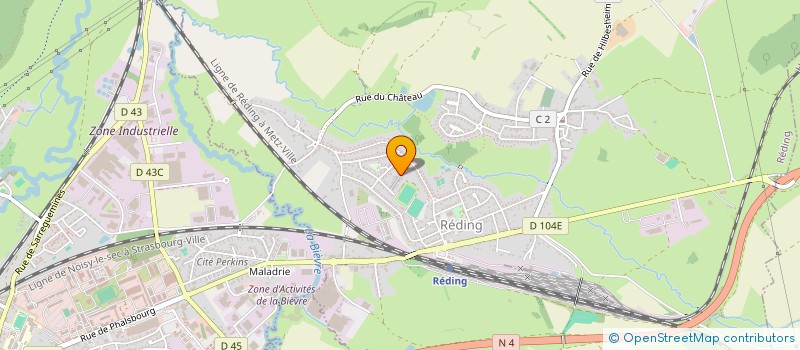 localisation de l'entreprise MONSIEUR ROMAIN KLEIN  REDING