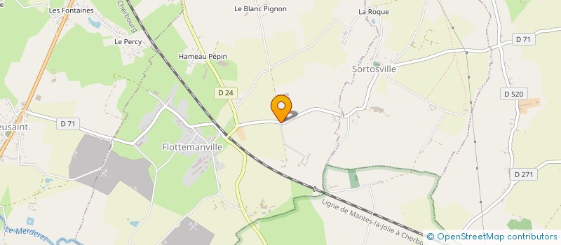 localisation de l'entreprise MONSIEUR ROMAIN KUGEL  FLOTTEMANVILLE