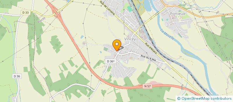 localisation de l'entreprise MONSIEUR ROMAIN L'HOTE  VINCEY