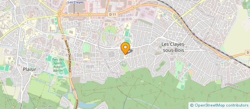 localisation de l'entreprise MONSIEUR ROMAIN LABORDRIE  LES CLAYES-SOUS-BOIS