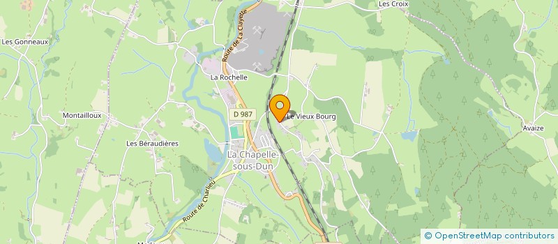 localisation de l'entreprise MONSIEUR ROMAIN LACHIZE  LA CHAPELLE-SOUS-DUN