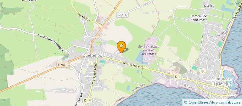 localisation de l'entreprise MONSIEUR ROMAIN LACOMBE  QUETTEHOU