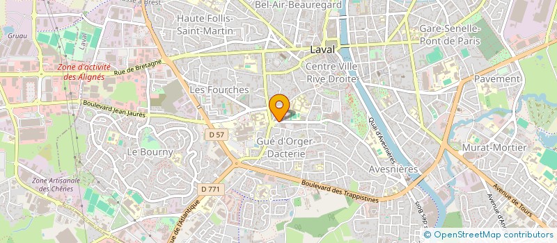 localisation de l'entreprise MONSIEUR ROMAIN LACOSTE à LAVAL