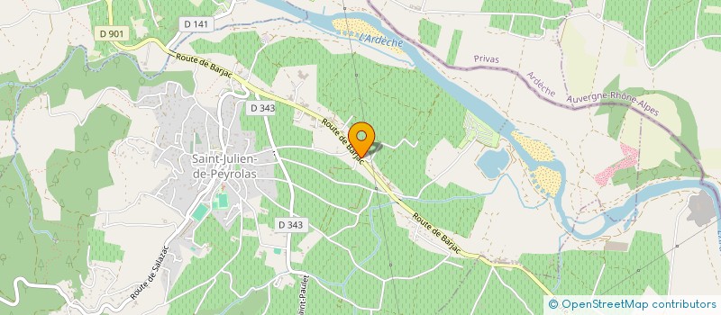 localisation de l'entreprise MONSIEUR ROMAIN LACOUR  SAINT-JULIEN-DE-PEYROLAS