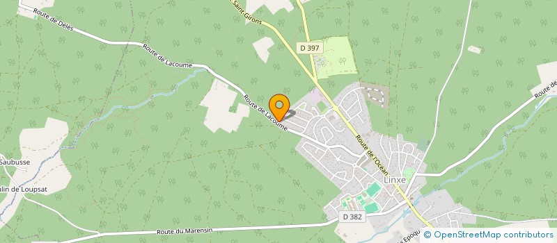 localisation de l'entreprise MONSIEUR ROMAIN LAFEUILLADE  LINXE