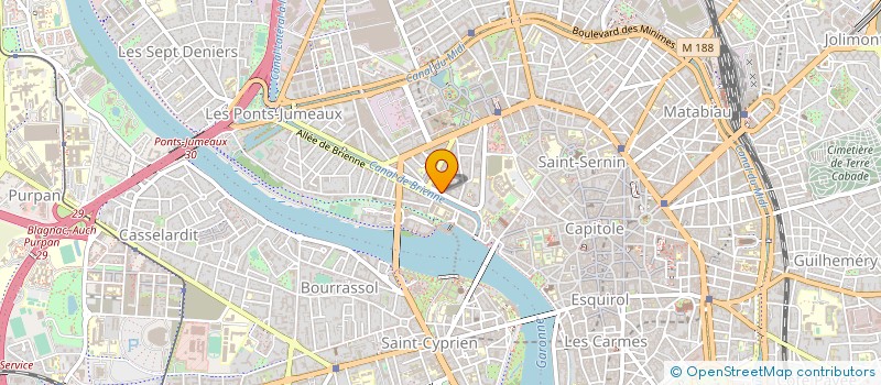 localisation de l'entreprise MONSIEUR ROMAIN LAFONTAINE  TOULOUSE