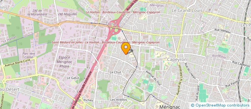 localisation de l'entreprise MONSIEUR ROMAIN LAGRANGE  MERIGNAC