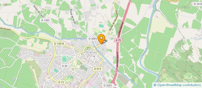 localisation de l'entreprise MONSIEUR ROMAIN LAGRIFFOUL à PEZENAS