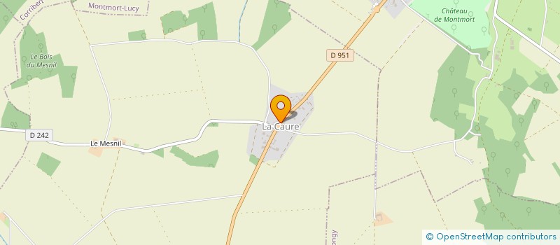 localisation de l'entreprise MONSIEUR ROMAIN LAJOIE  LA CAURE