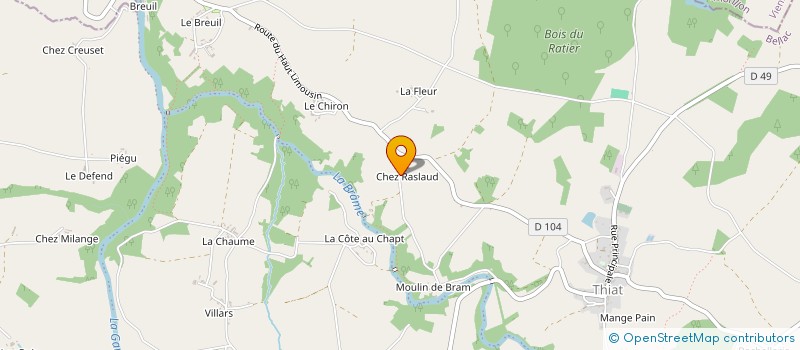 localisation de l'entreprise MONSIEUR ROMAIN LAJOUMARD DE BELLABRE  VAL-D'OIRE-ET-GARTEMPE