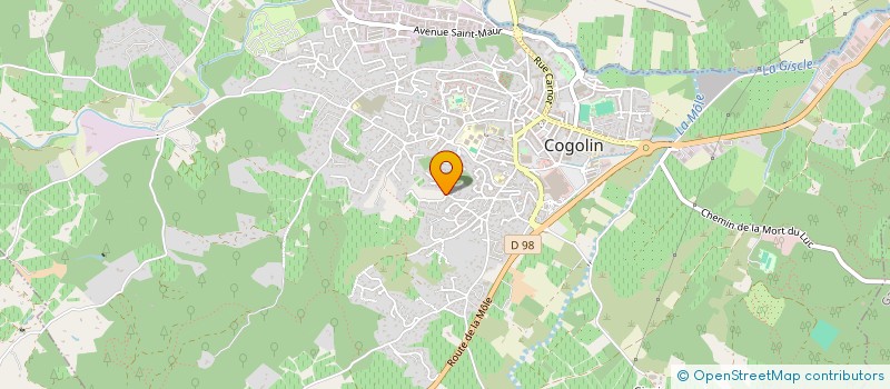 localisation de l'entreprise MONSIEUR ROMAIN LAJUGIE à COGOLIN