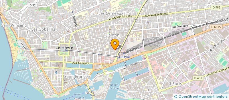 localisation de l'entreprise MONSIEUR ROMAIN LAMBERT  LE HAVRE