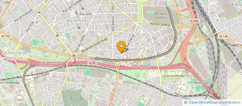 localisation de l'entreprise MONSIEUR ROMAIN LAMOUREUX  LILLE