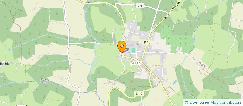 localisation de l'entreprise MONSIEUR ROMAIN LAMY  AUROS