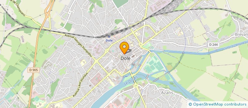 localisation de l'entreprise MONSIEUR ROMAIN LANCE à DOLE