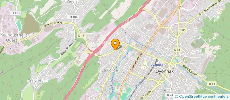 localisation de l'entreprise MONSIEUR ROMAIN LANDRY à OYONNAX