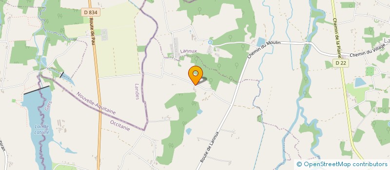 localisation de l'entreprise MONSIEUR ROMAIN LANUX  SEGOS