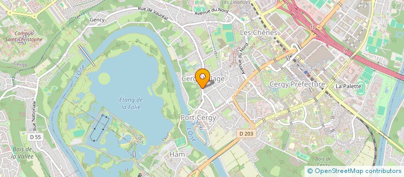 localisation de l'entreprise MONSIEUR ROMAIN LAPENNA  CERGY