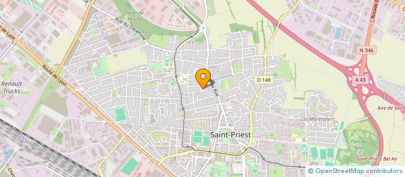 localisation de l'entreprise MONSIEUR ROMAIN LAPERROUSE  SAINT-PRIEST