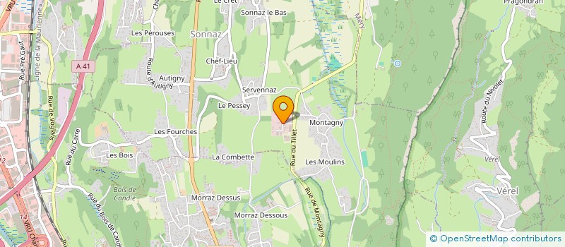 localisation de l'entreprise MONSIEUR ROMAIN LAPIERRE  SONNAZ