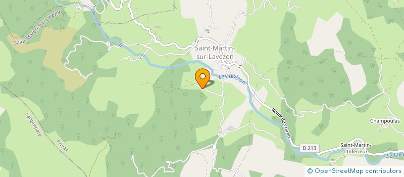 localisation de l'entreprise MONSIEUR ROMAIN LAPIERRE  SAINT-MARTIN-SUR-LAVEZON