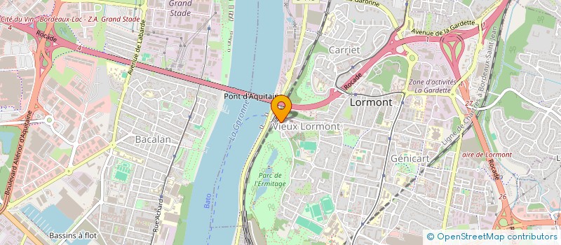 localisation de l'entreprise MONSIEUR ROMAIN LAQUES  LORMONT