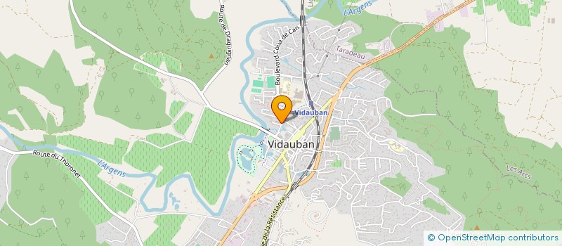 localisation de l'entreprise MONSIEUR ROMAIN LARDON  VIDAUBAN