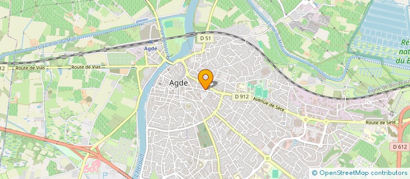 localisation de l'entreprise MONSIEUR ROMAIN LARGET  AGDE