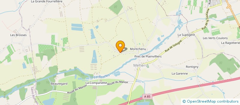 localisation de l'entreprise MONSIEUR ROMAIN LAROCHE  MEHERS