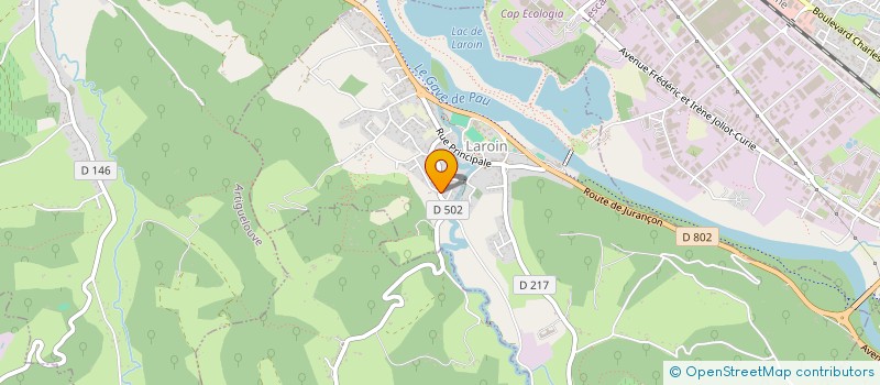 localisation de l'entreprise MONSIEUR ROMAIN LARROZE  LAROIN