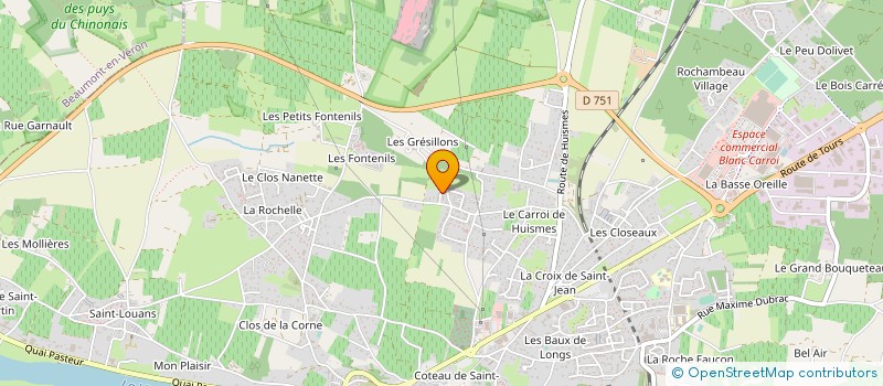 localisation de l'entreprise MONSIEUR ROMAIN LAUMY  CHINON