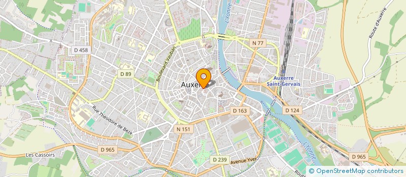 localisation de l'entreprise MONSIEUR ROMAIN LAVENET à AUXERRE