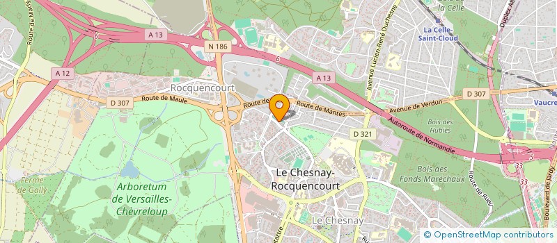 localisation de l'entreprise MONSIEUR ROMAIN LAVIZZARI  LE CHESNAY-ROCQUENCOURT