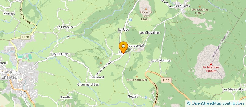 localisation de l'entreprise MONSIEUR ROMAIN LAYES  SAINT-JULIEN-CHAPTEUIL