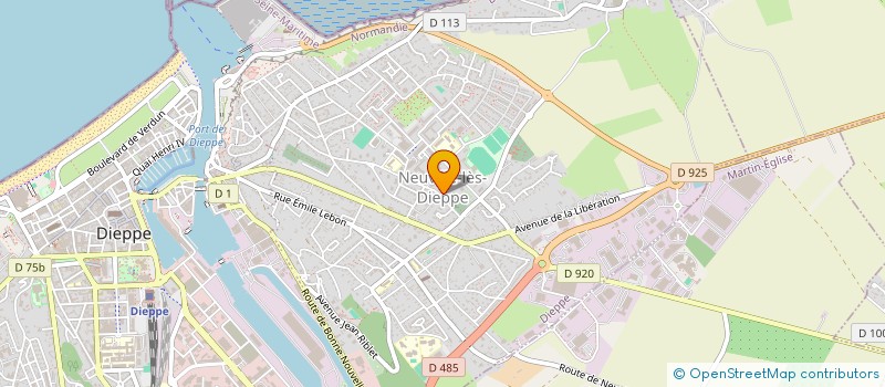 localisation de l'entreprise MONSIEUR ROMAIN LE BERVET  DIEPPE