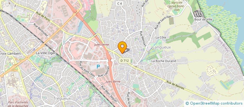 localisation de l'entreprise MONSIEUR ROMAIN LE BIHAN  HILLION