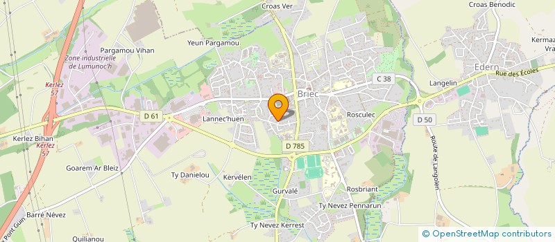 localisation de l'entreprise MONSIEUR ROMAIN LE DEM  BRIEC