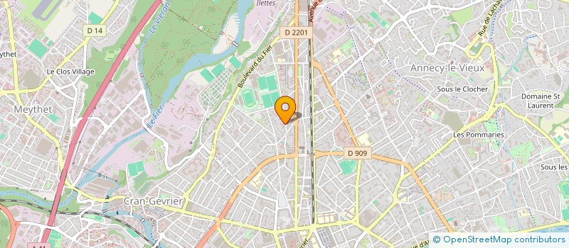 localisation de l'entreprise MONSIEUR ROMAIN LE MAGOUROU  ANNECY